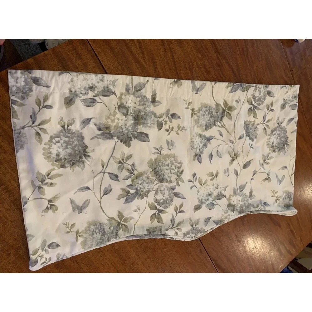 Erie Floral Cotton Blend Scalloped 70” Window Valance
